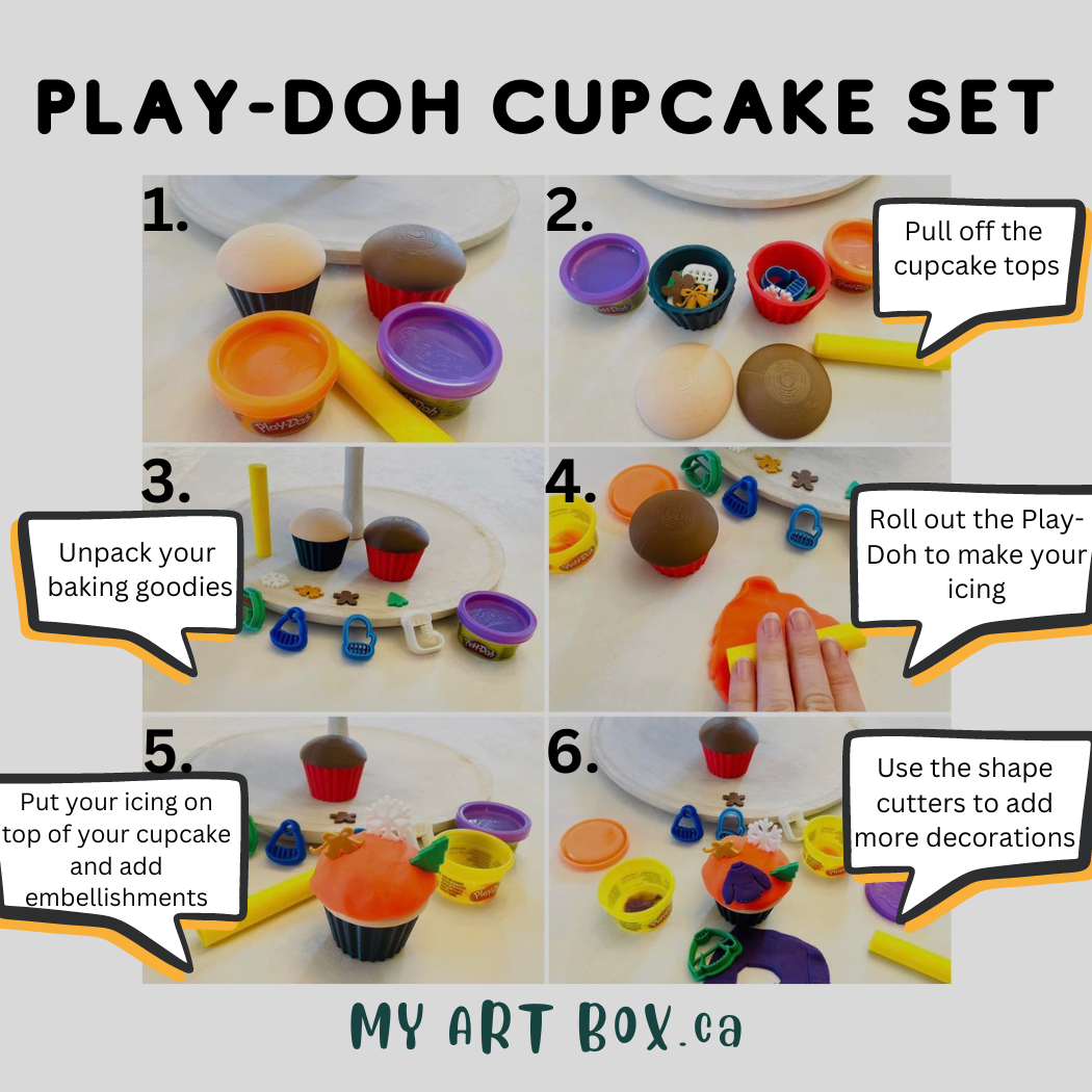 Pretend Cupcake Play Doh Kit