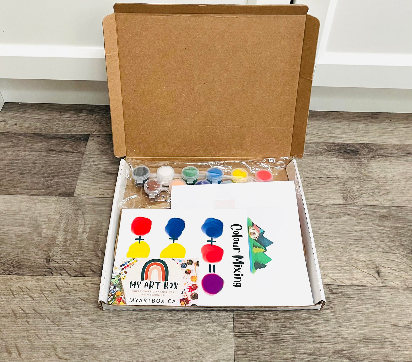 DIY Cabin Scene Mountain Forest Range Craft