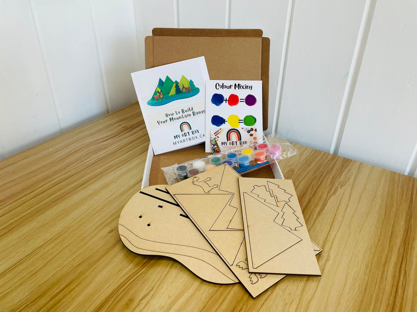 DIY Forest Moose Mountain Range Craft