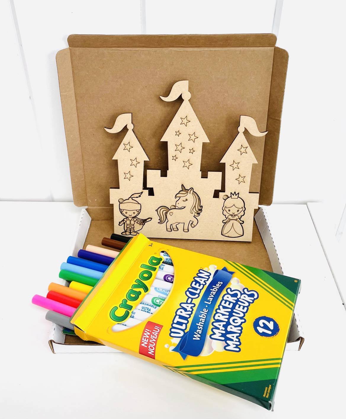 Fairy Tale Unicorn Castle Coloring Puzzle