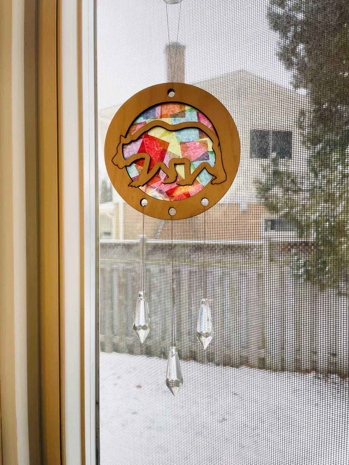 DIY Bear Suncatcher Kit with Crystals