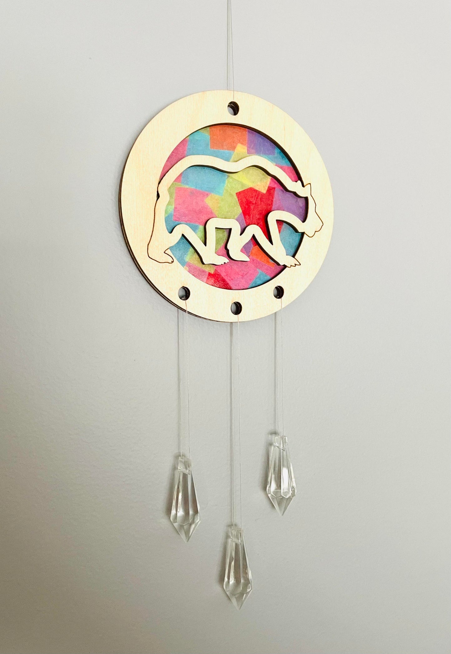 DIY Bear Suncatcher Kit with Crystals
