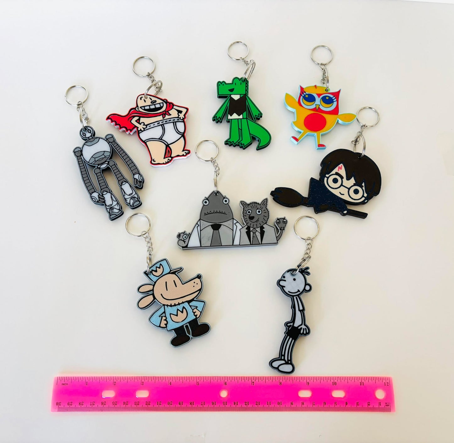 Children's Book Characters Backpack Charms or Keychains