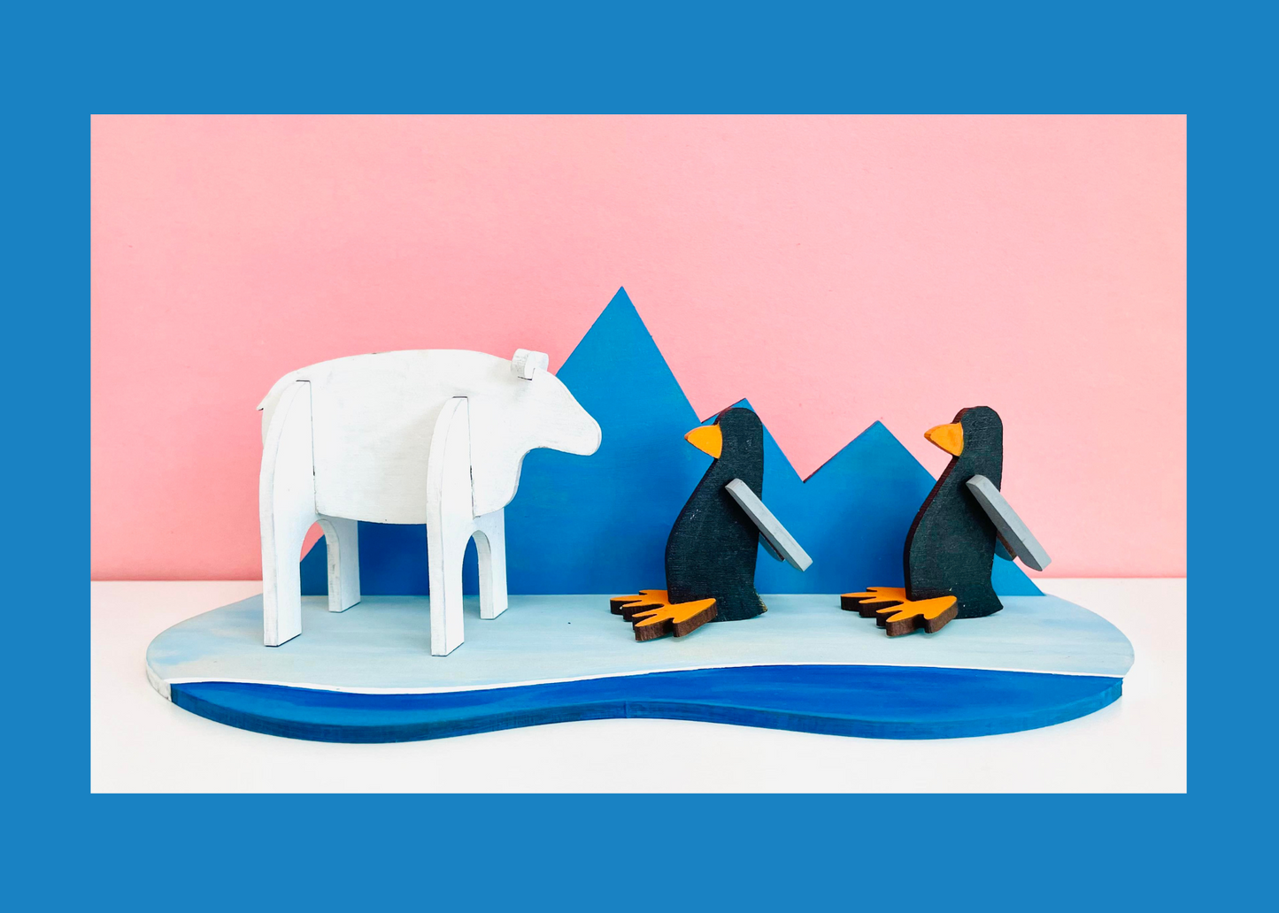 DIY Arctic Scene Polar and Penguin Craft