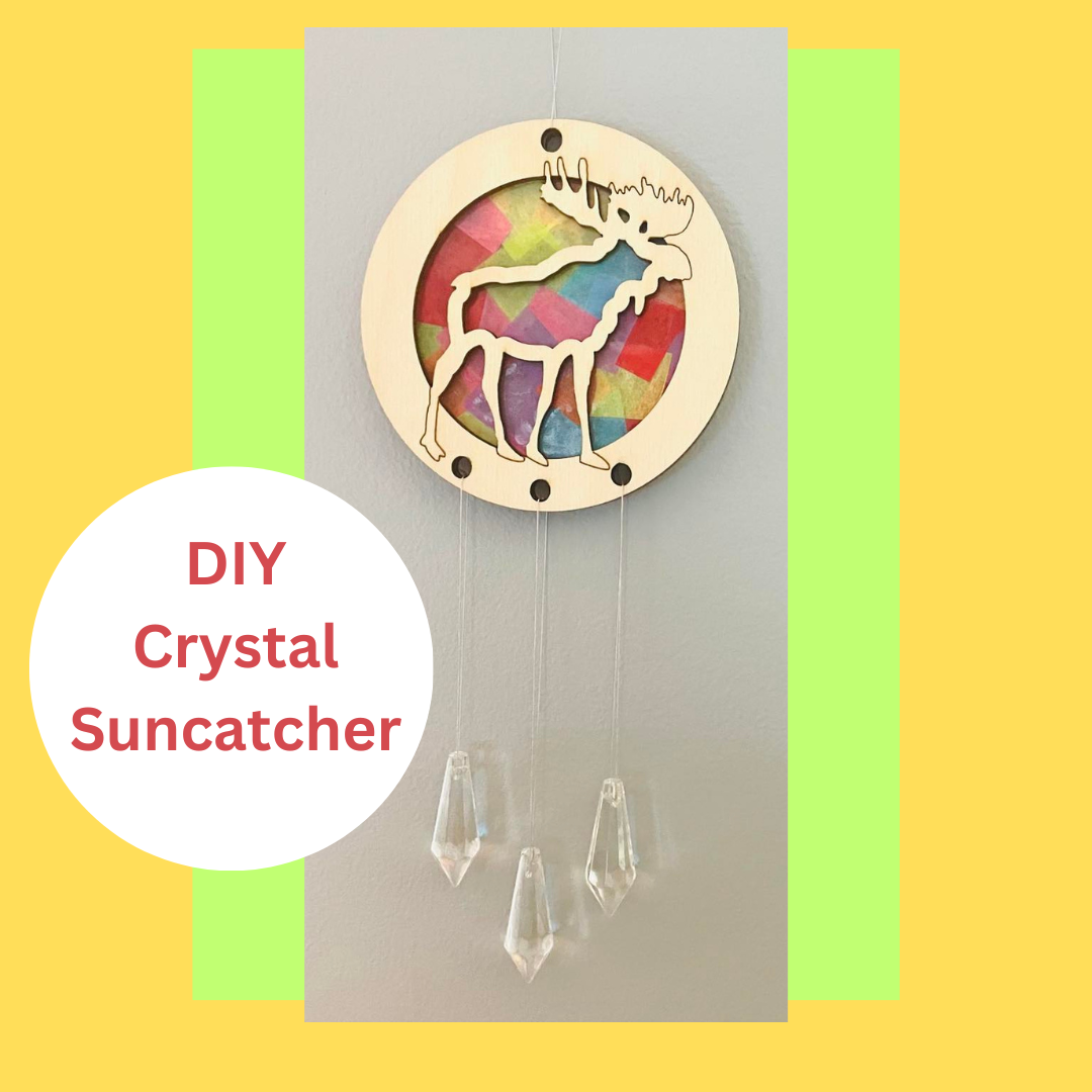DIY Moose Suncatcher Kit with Crystals