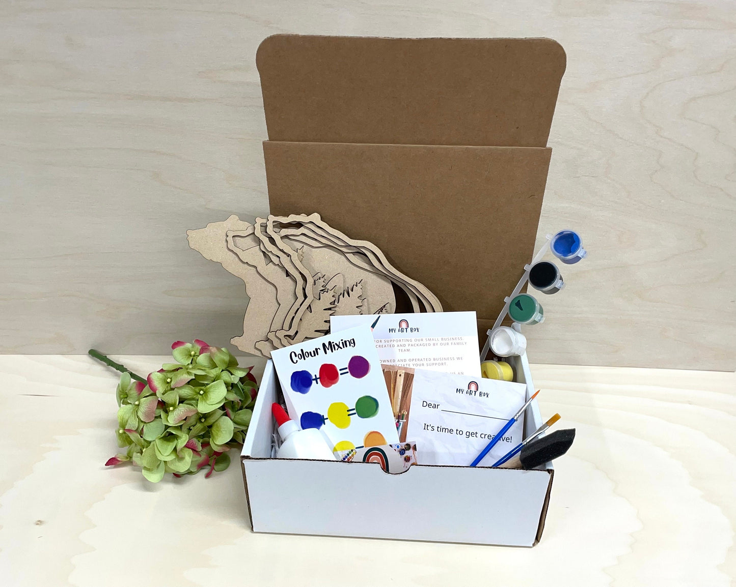 DIY Bear Paint Kit, Wood, Ready to Paint