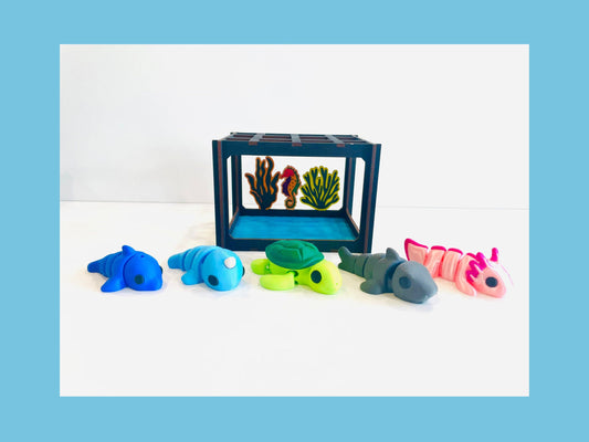 DIY Mini 3D Fish Aquarium Tank