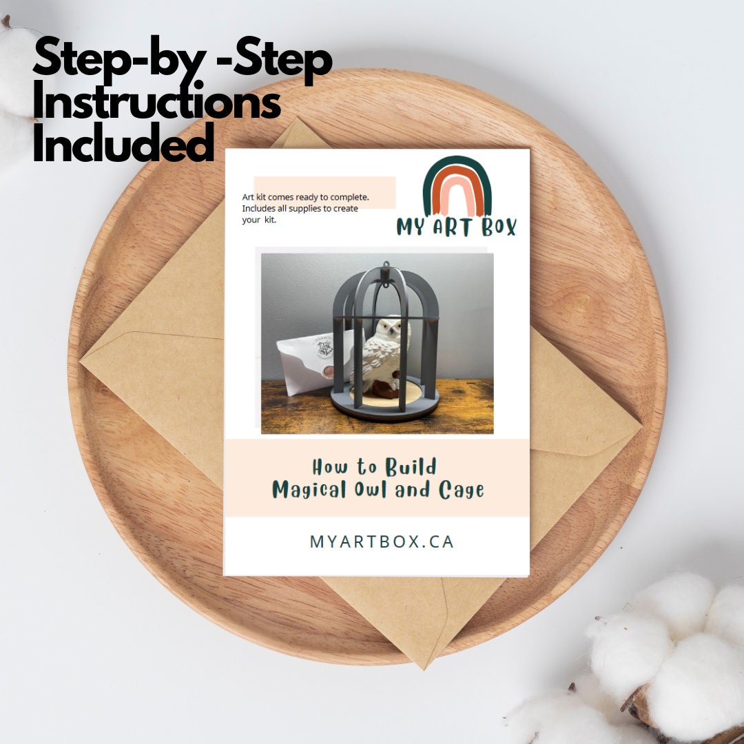 DIY 3D Wizard Owl and Cage,  Magical Owl