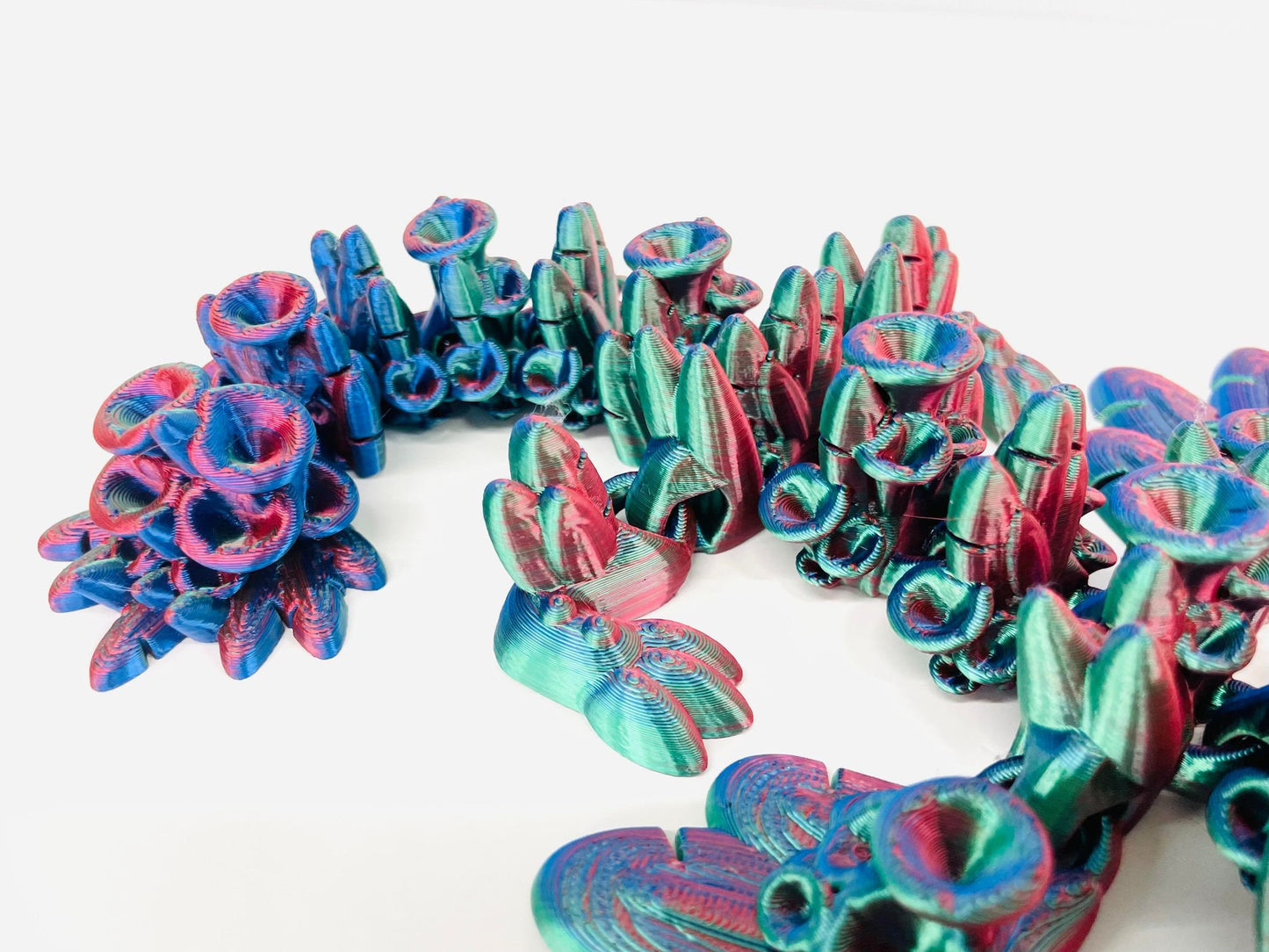 3D Printed Trumpet Winged Dragon, Choose Your Colour