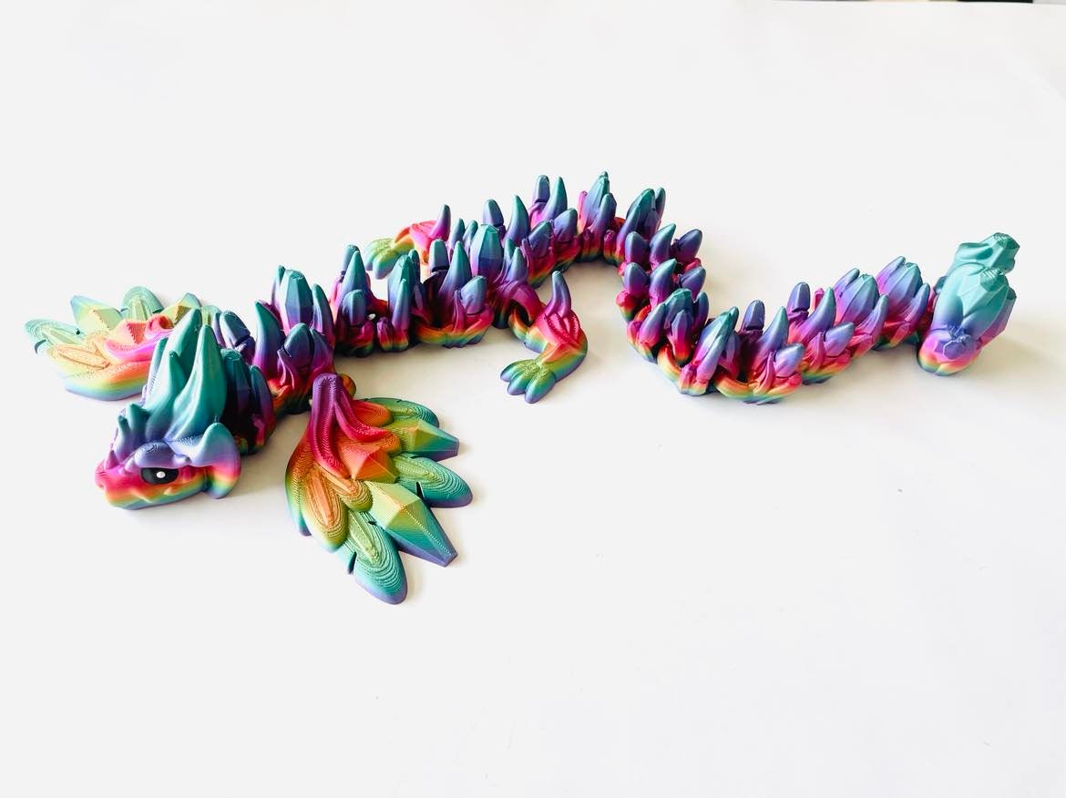3D Printed Spike Dragon, Choose Your Colour