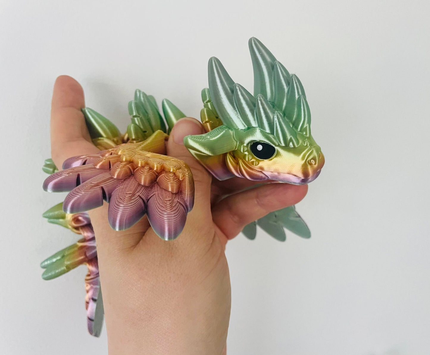 3D Printed Winged Sky Dragon, Choose Your Colour
