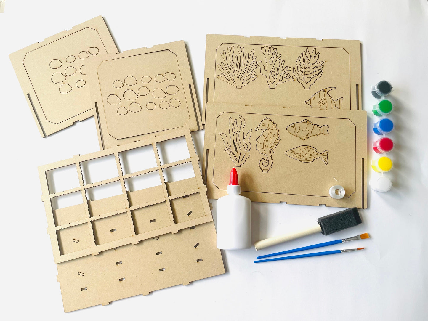 DIY 3D Fish Tank with Baby Animals, DIY Aquarium