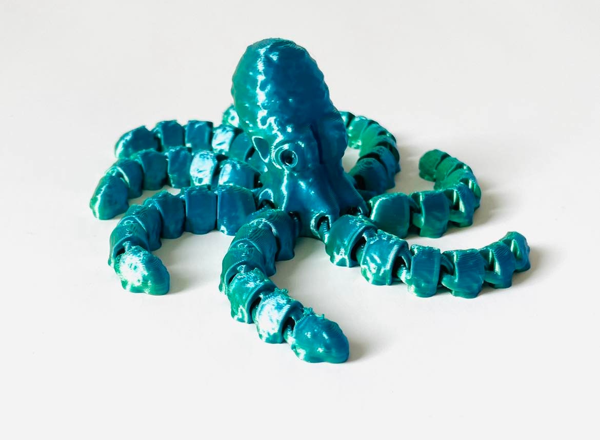 3D Printed Sea Octopus, Choose Your Colour