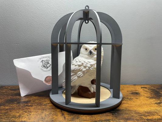 DIY 3D Wizard Owl and Cage,  Magical Owl
