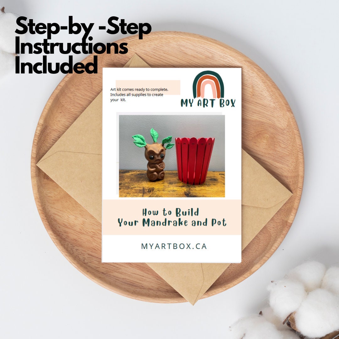 DIY 3D Mandrake and Plant Pot, Magical Plant