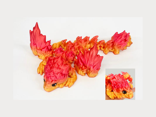 3D Printed Autumn Fall Dragon, Choose Your Colour