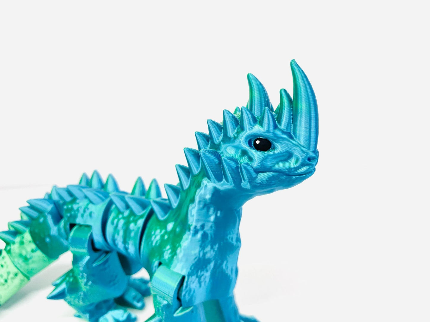3D Printed Rhino Horn Dragon, Choose Your Colour
