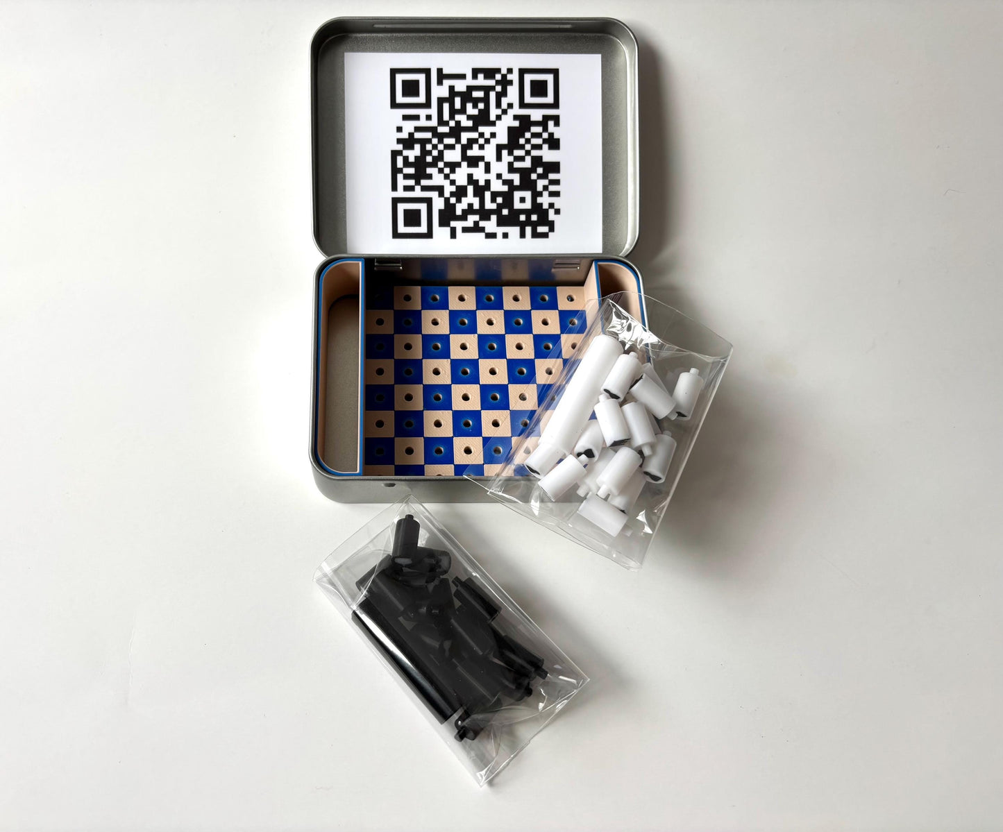 Travel Chess Tin Game, Small Chess Board, Family Game, Vacation Activity, Game For Car, Road Trip Activity, 2 Player, Travel Enthusiast