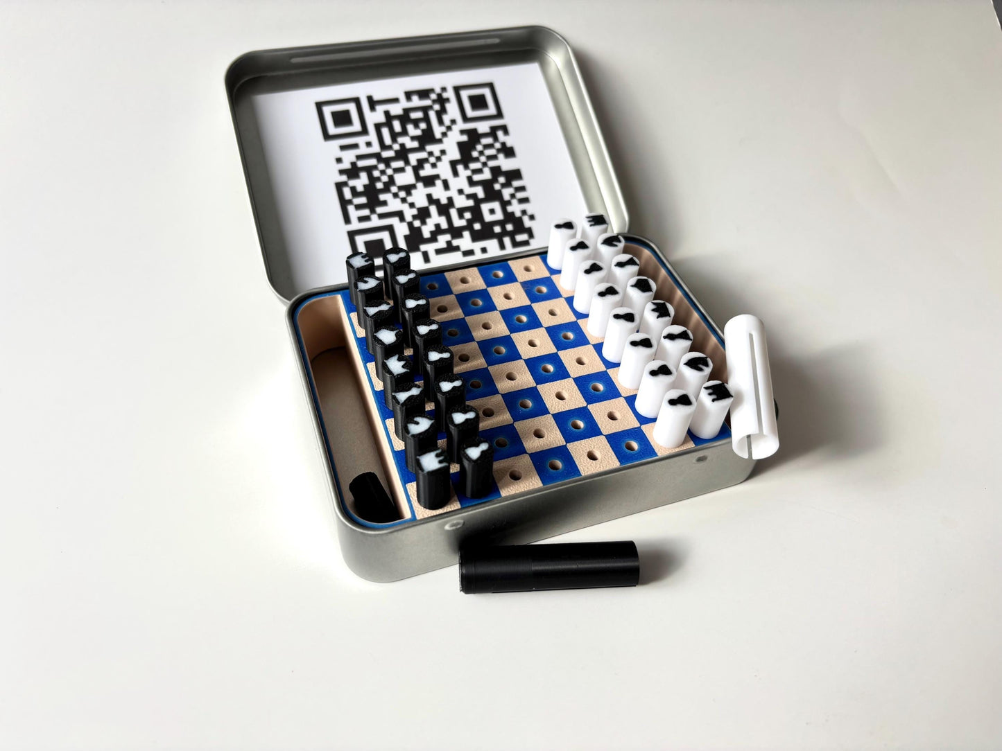 Travel Chess Tin Game, Small Chess Board, Family Game, Vacation Activity, Game For Car, Road Trip Activity, 2 Player, Travel Enthusiast