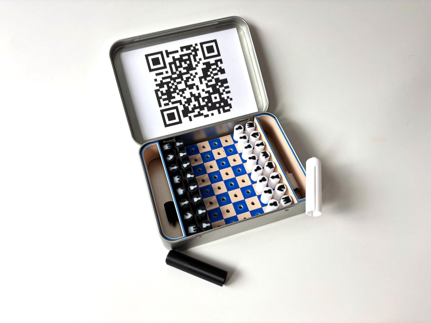 Travel Chess Tin Game, Small Chess Board, Family Game, Vacation Activity, Game For Car, Road Trip Activity, 2 Player, Travel Enthusiast