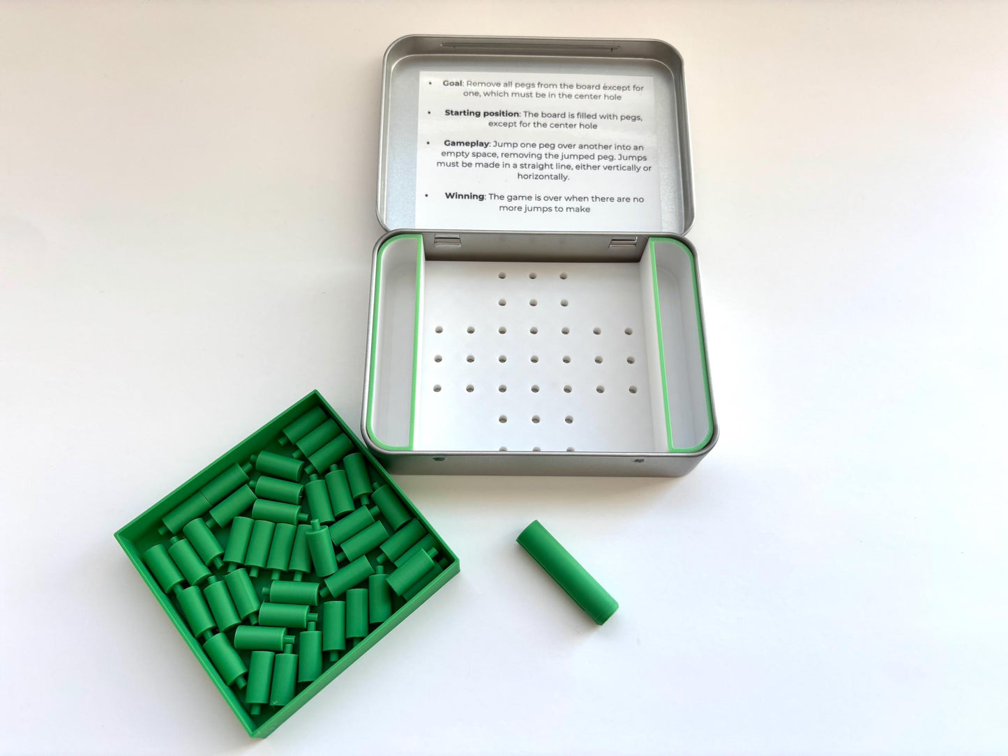 Travel Solitaire Tin Game, Brain Teaser, Family Game, Vacation Activity, Game For Car, Road Trip Activity, Single Player, Travel Enthusiast