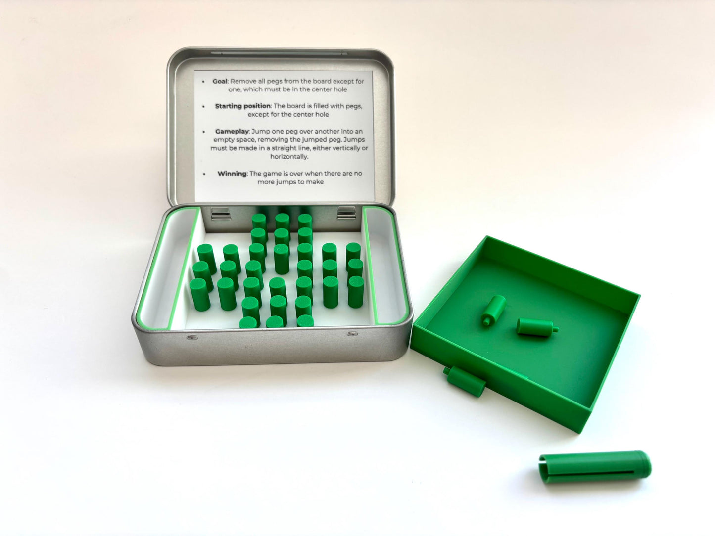 Travel Solitaire Tin Game, Brain Teaser, Family Game, Vacation Activity, Game For Car, Road Trip Activity, Single Player, Travel Enthusiast