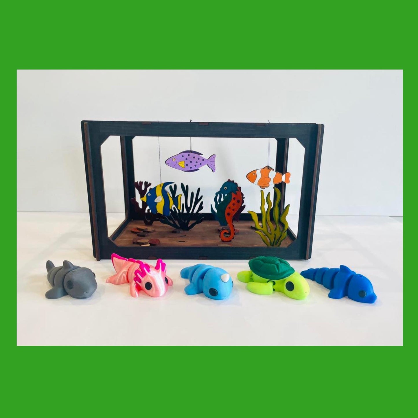 DIY 3D Fish Tank with Baby Animals, DIY Aquarium
