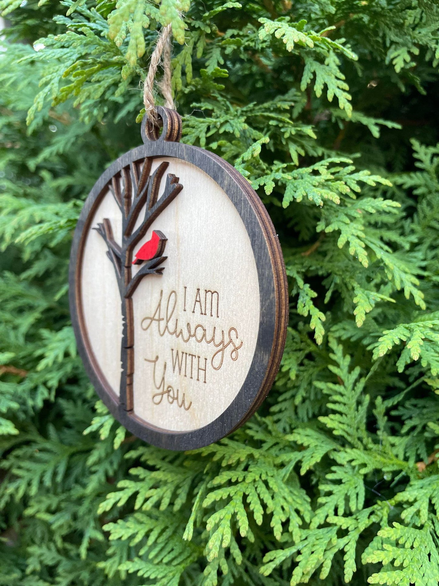 I Am Always With You Cardinal Ornament