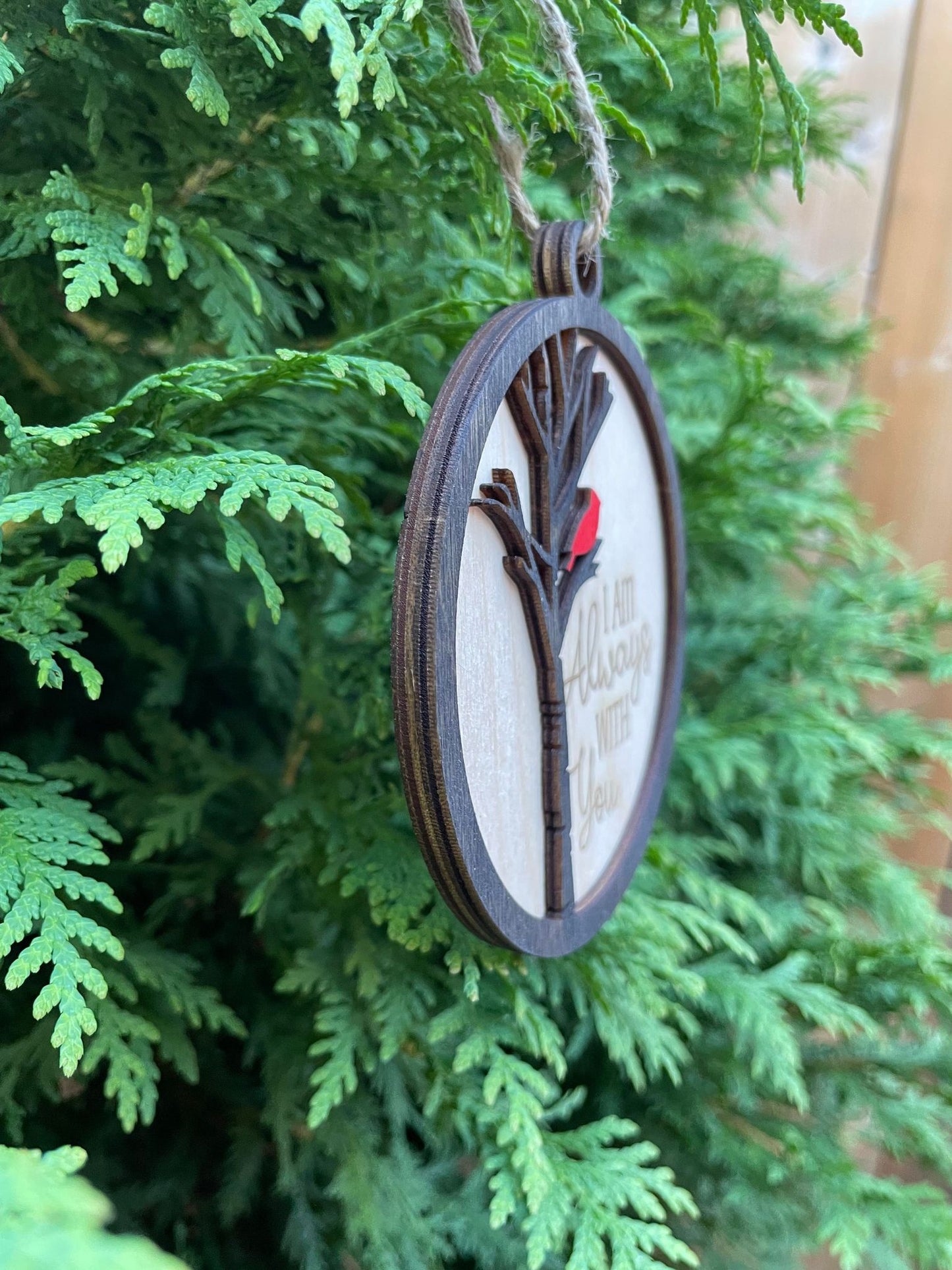 I Am Always With You Cardinal Ornament