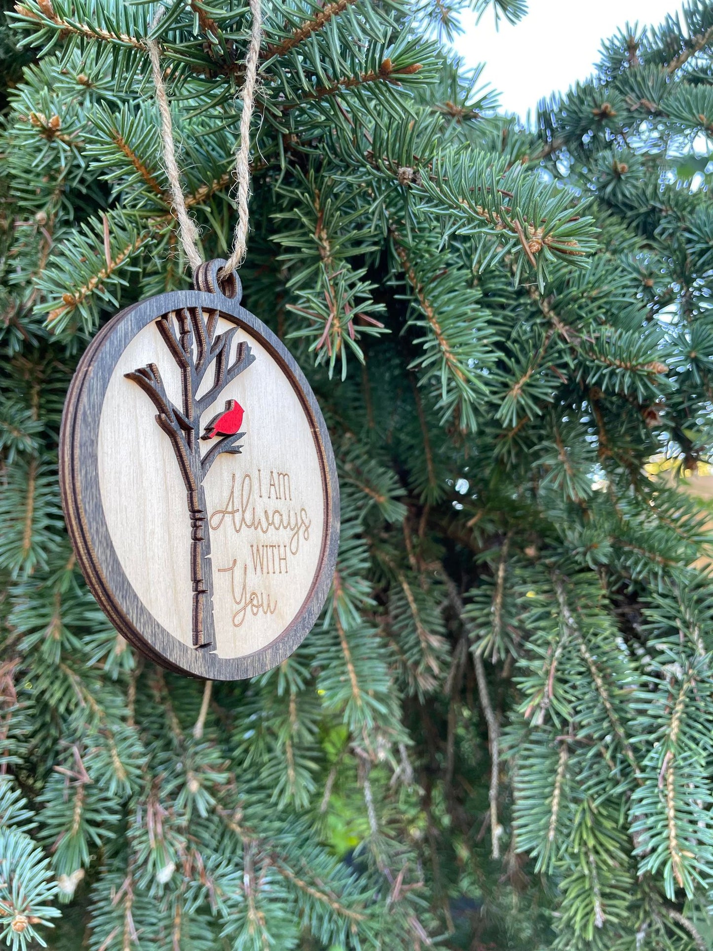 I Am Always With You Cardinal Ornament