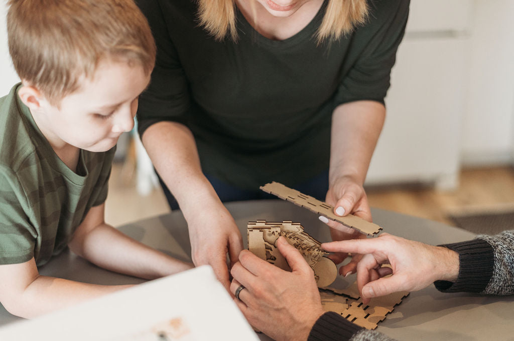 DIY Wolf Shadow Box Light