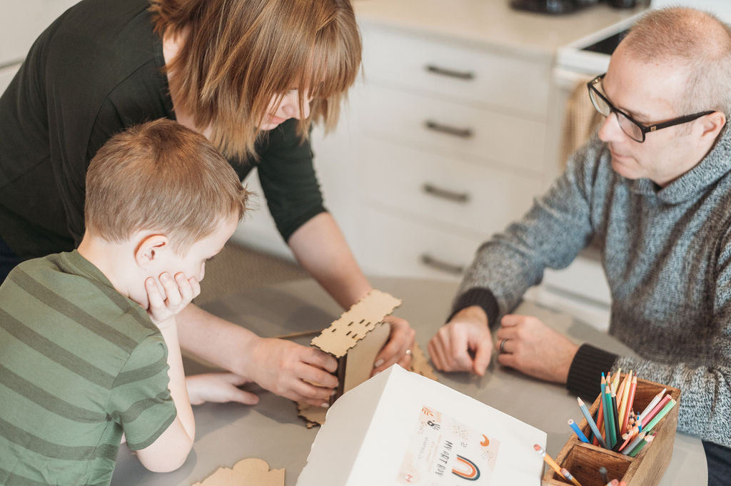 DIY Wolf Shadow Box Light