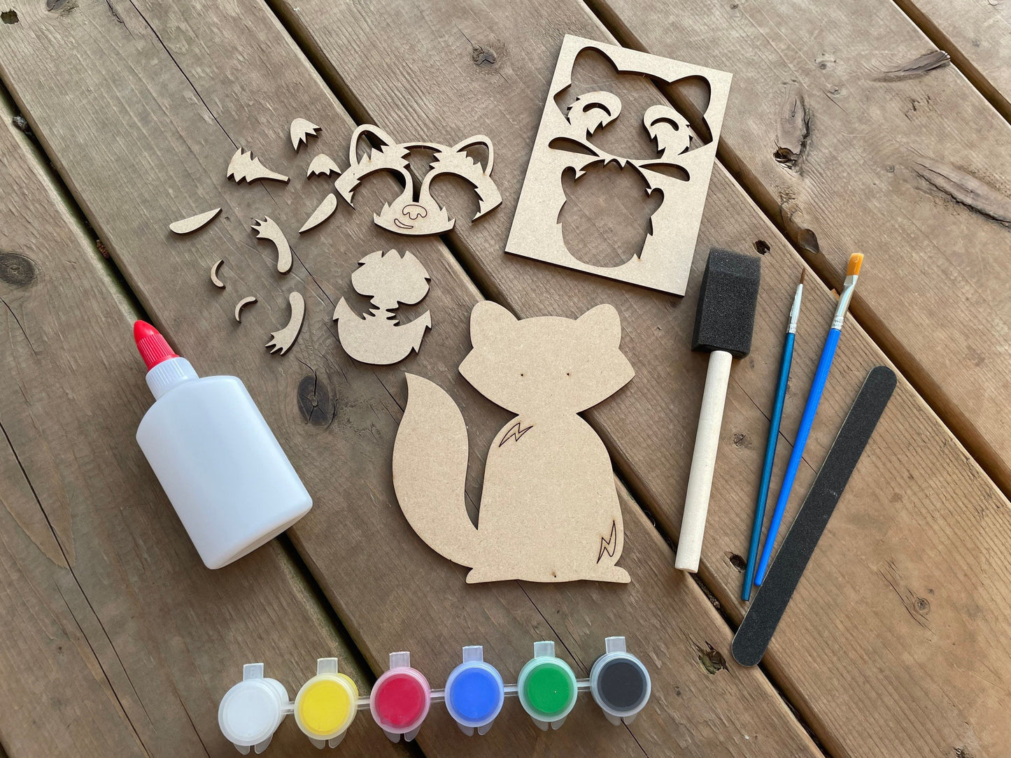 DIY Raccoon Paint Kit