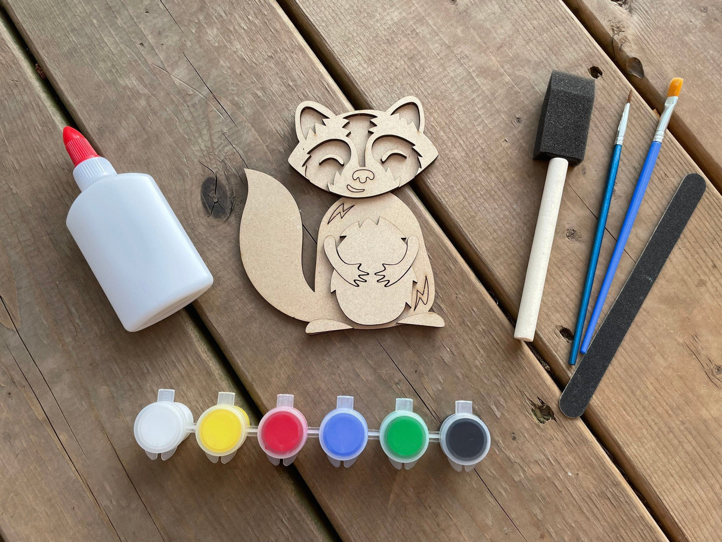 DIY Raccoon Paint Kit