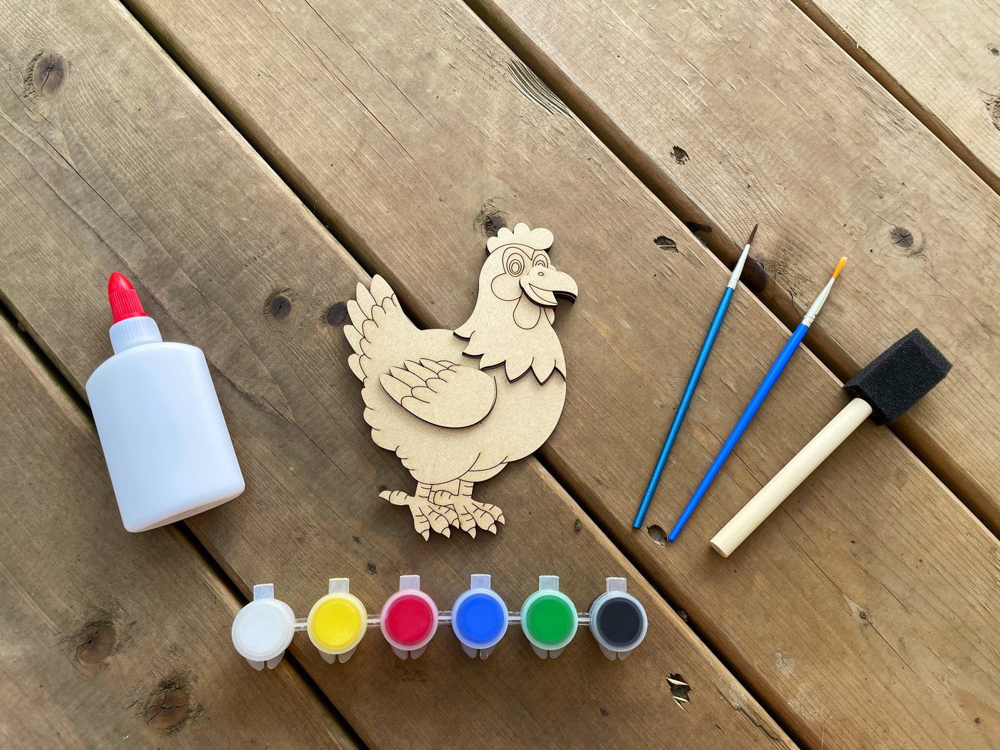 DIY Rooster Paint Kit