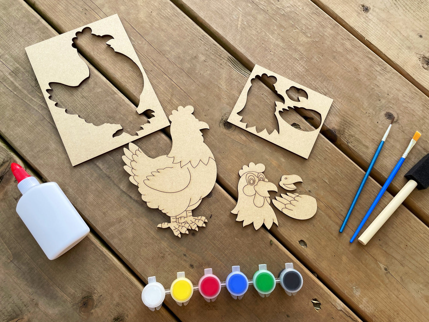 DIY Rooster Paint Kit