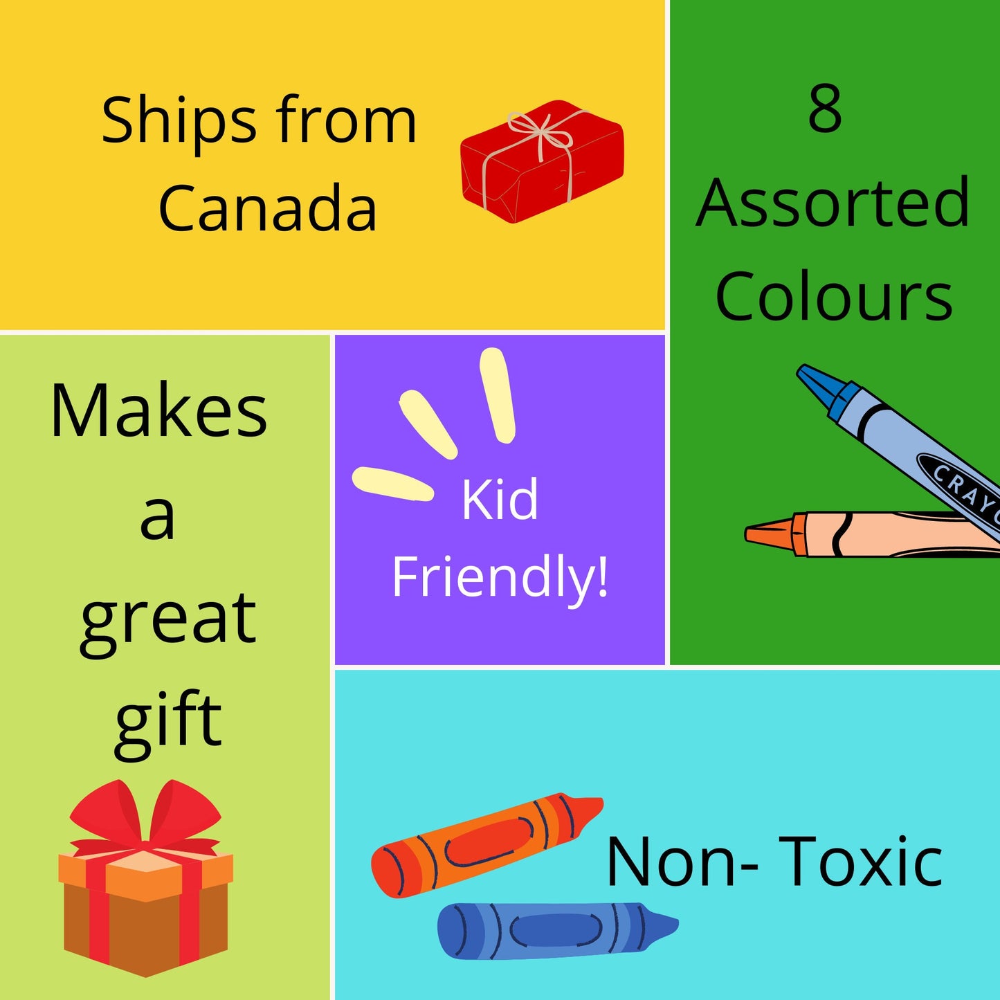 Crayola 8 Neon Washable Crayons