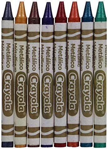 Crayola 8 Metallic Washable Crayons