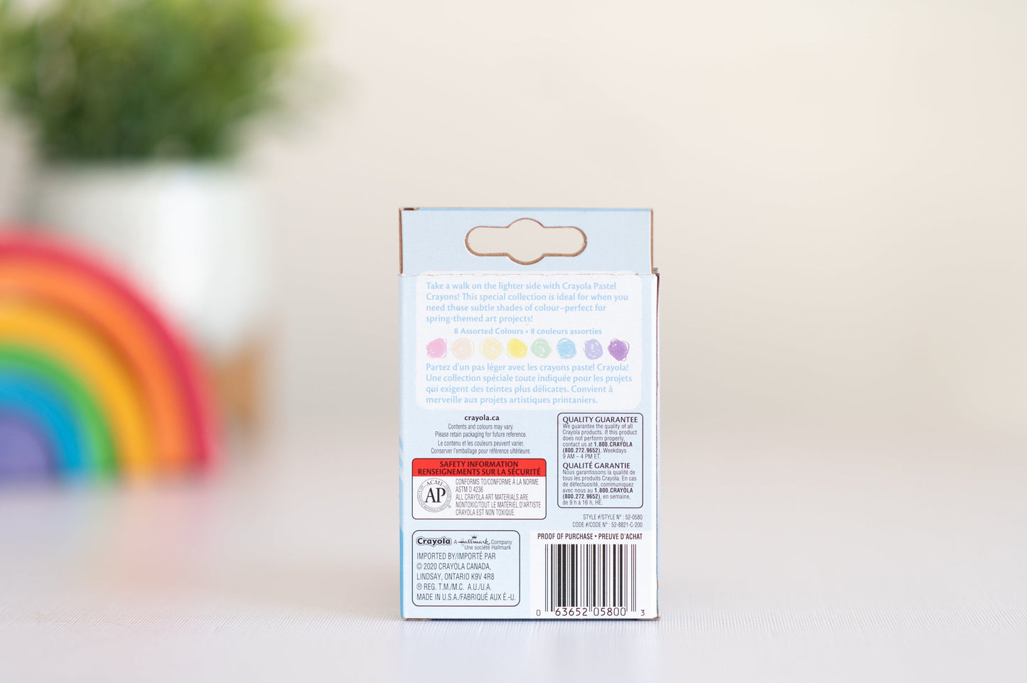 Crayola 8 Pastel Washable Crayons