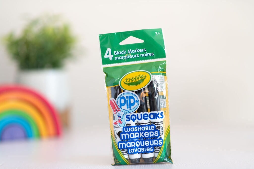 Crayola 4CT Black Pip Squeak Markers