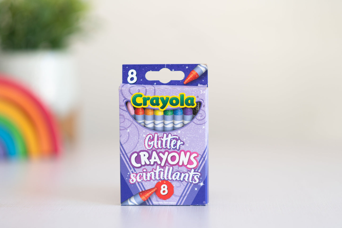 Crayola 8 Glitter Washable Crayons