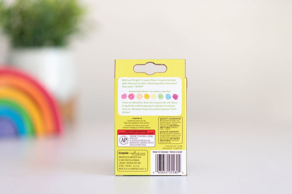 Crayola 8 Neon Washable Crayons