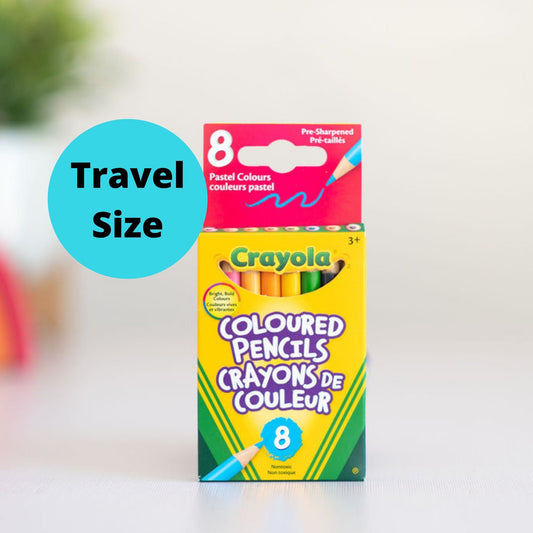 Crayola 8 Pastel Travel Size Colored Pencils