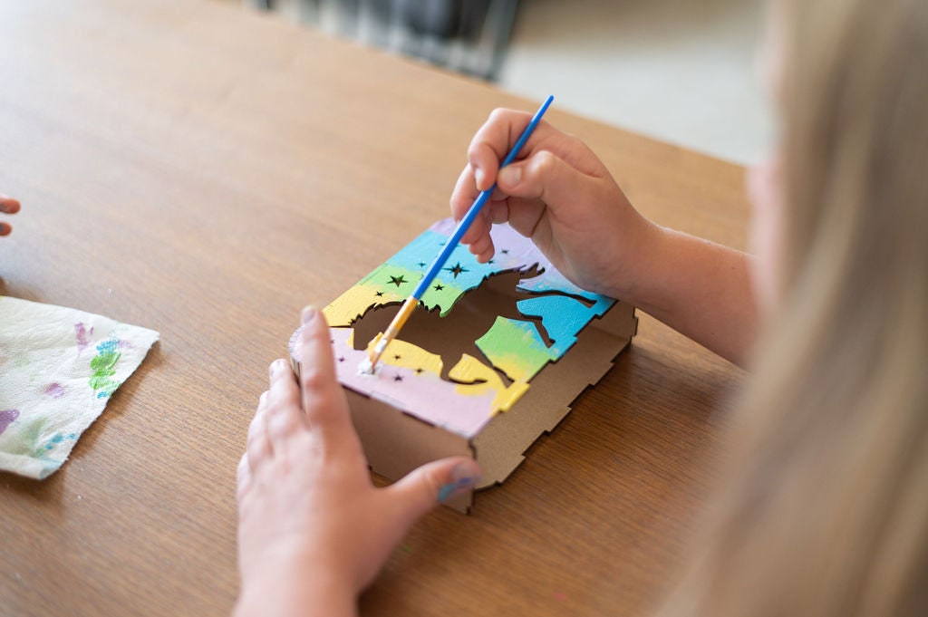 DIY Unicorn Shadow Box Light
