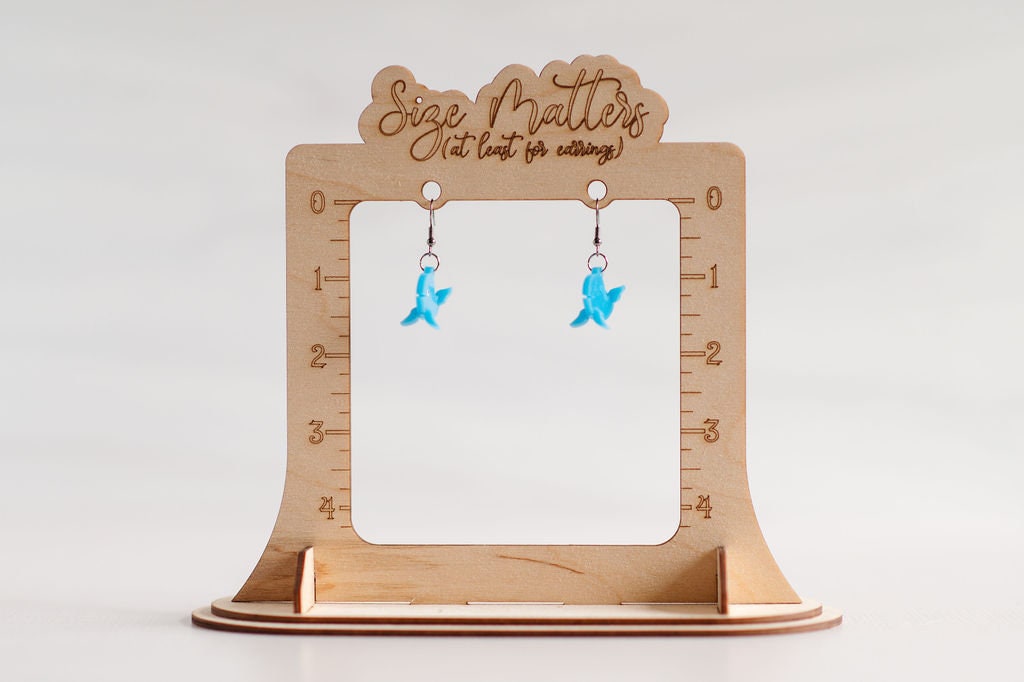 Whale 3D Earrings