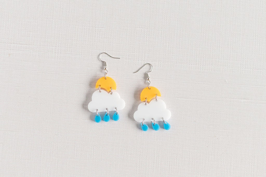 Sunny Cloud Rain Earrings