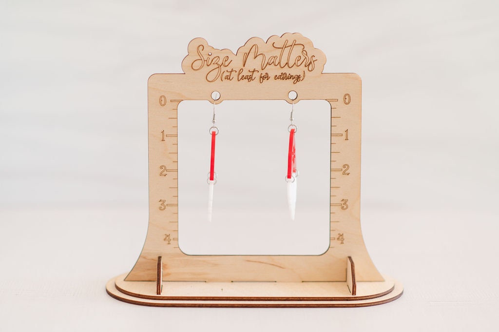 Christmas Star Hat Gnome Earrings