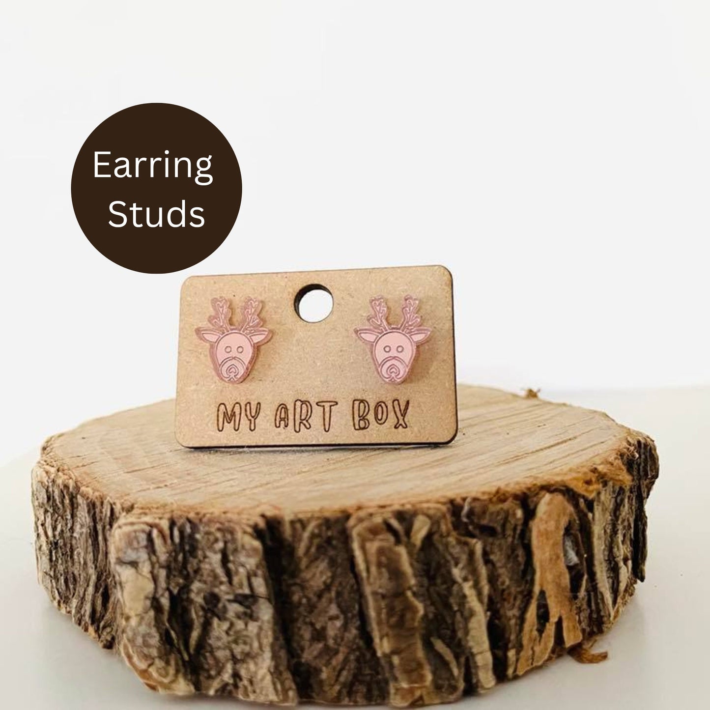 Rosegold Reindeer Earrings
