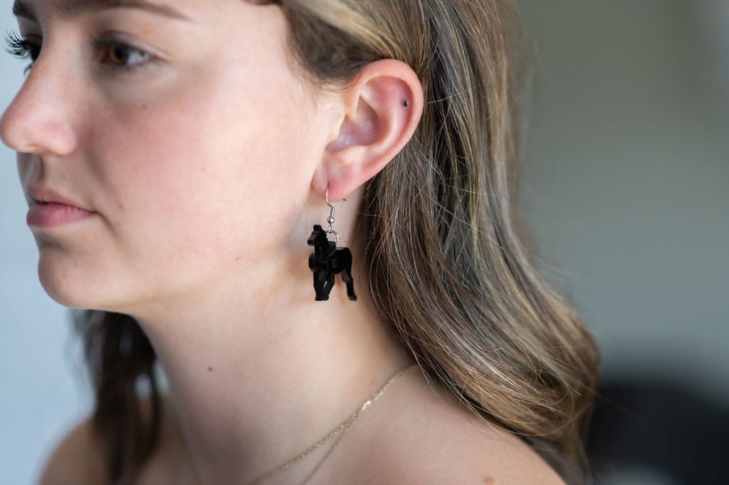 Horse 3D Earrings
