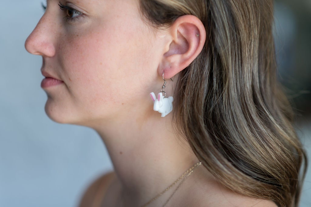 Rabbit 3D Earrings
